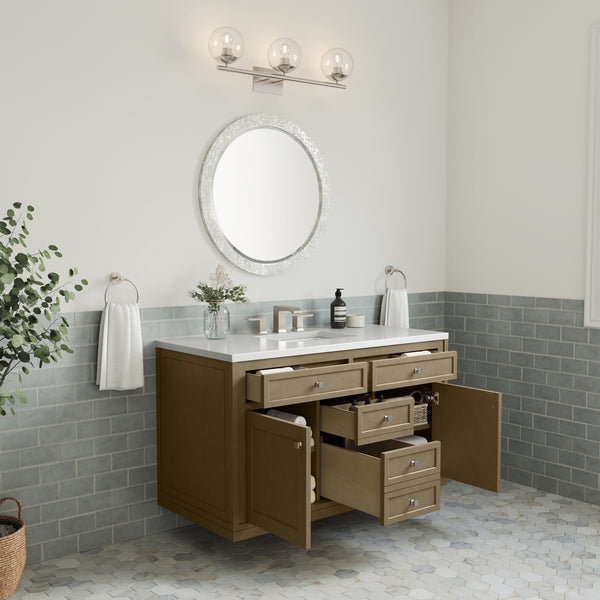James Martin Chicago 48" Single Vanity with 3 CM Countertop