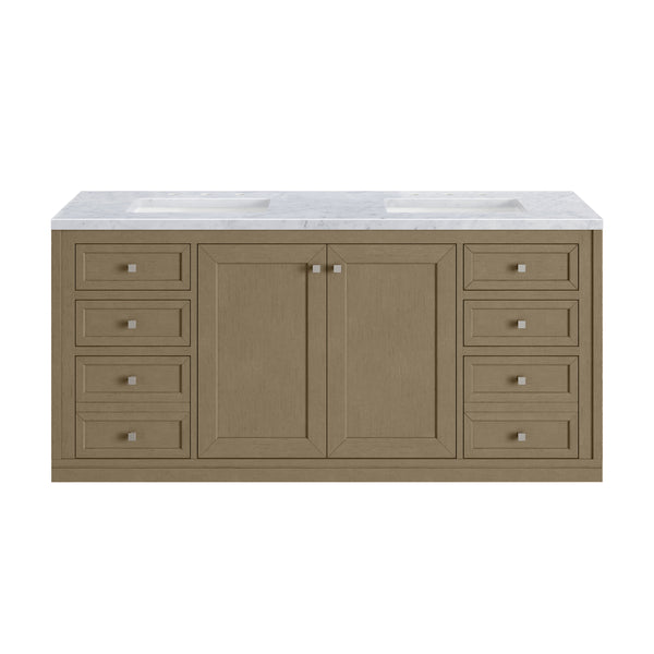 James Martin Chicago 60" Double Vanity with 3 CM Countertop