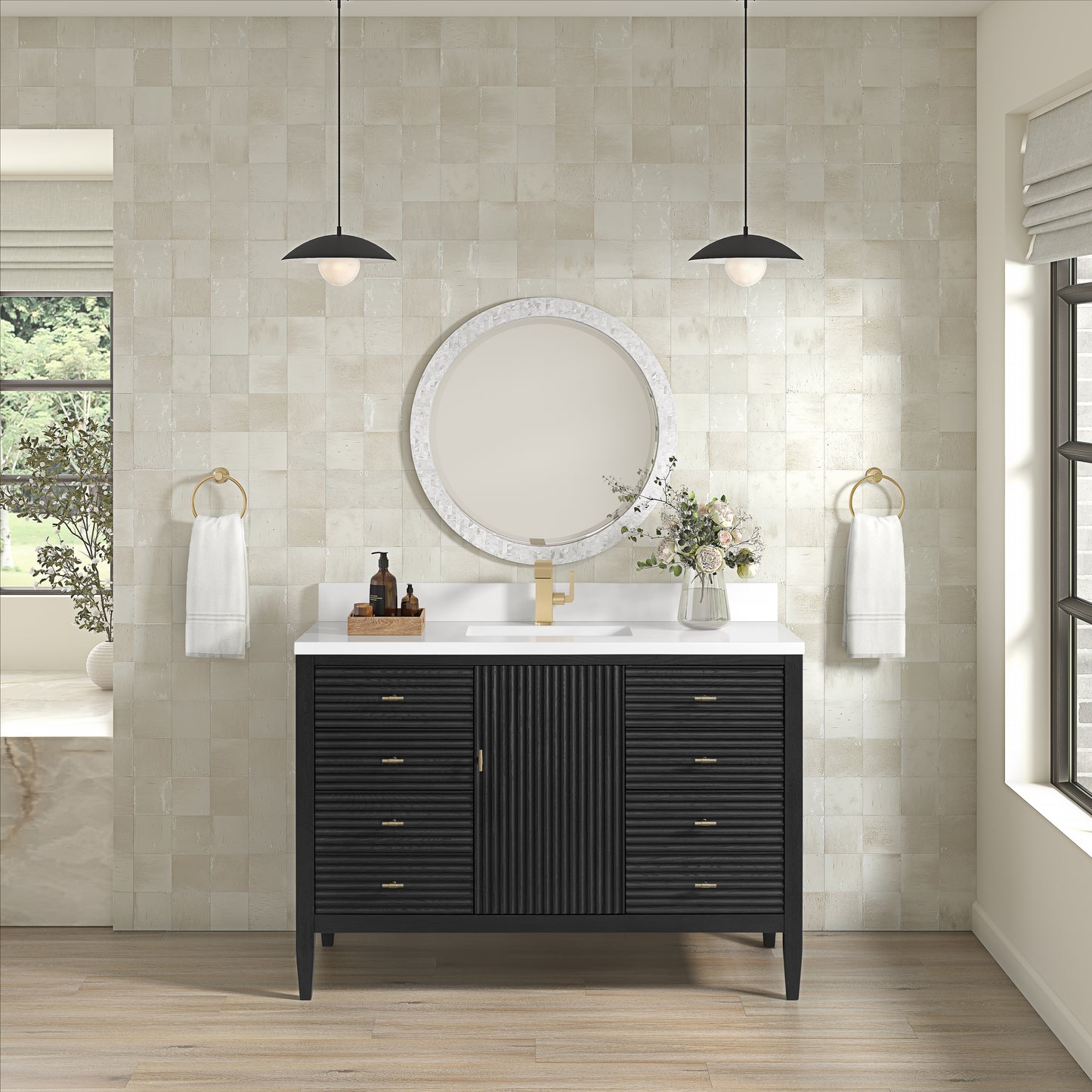 James Martin Myrrin 48" Single Vanity with 3 CM Countertop