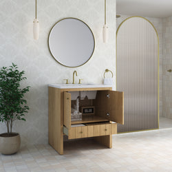 James Martin Hudson 30" Single Vanity with 3 CM Countertop