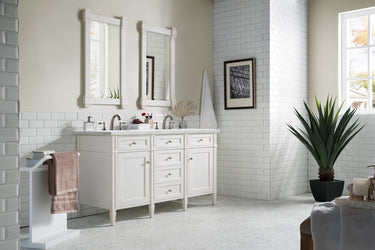 James Martin Brittany 60" Double Vanity with 3 CM Countertop