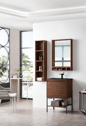 James Martin Mantova 23.6" Single Vanity With Stand and Composite Stone Top - Luxe Bathroom Vanities