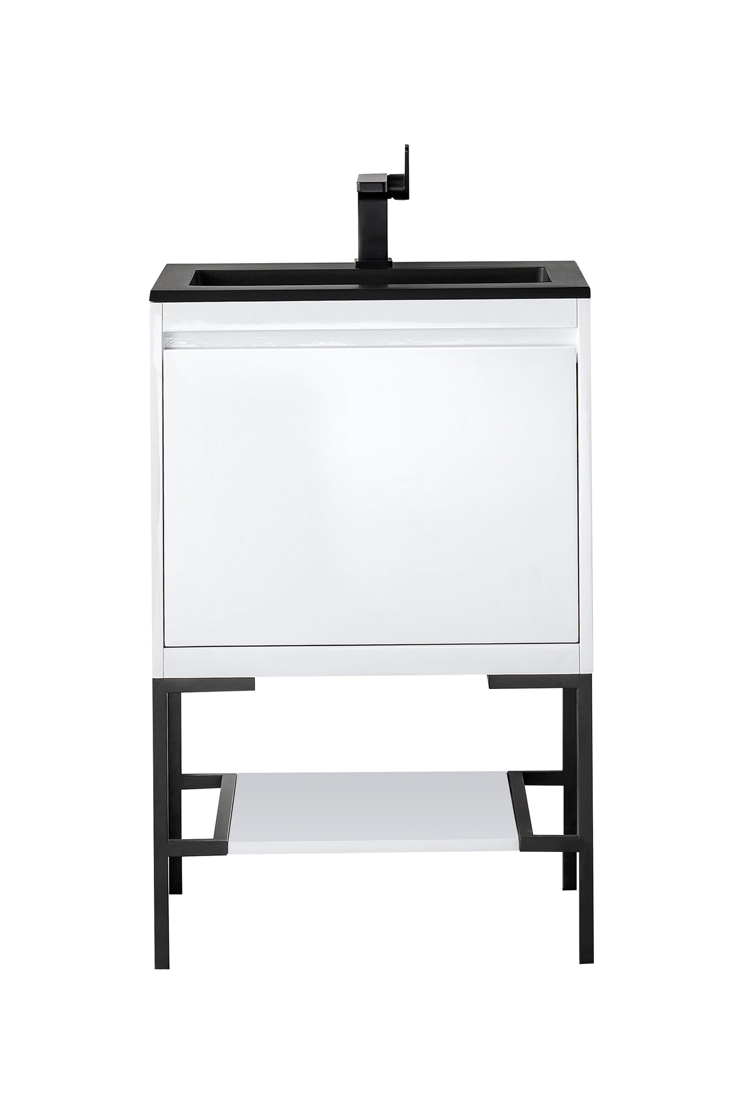 James Martin Mantova 23.6" Single Vanity With Stand and Composite Stone Top - Luxe Bathroom Vanities