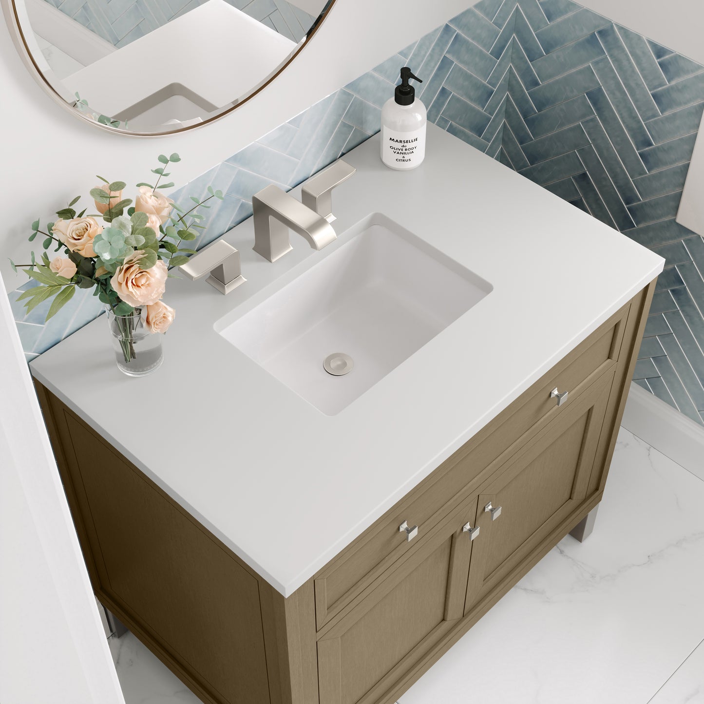 James Martin Chicago 36" Single Vanity with 3 CM Countertop
