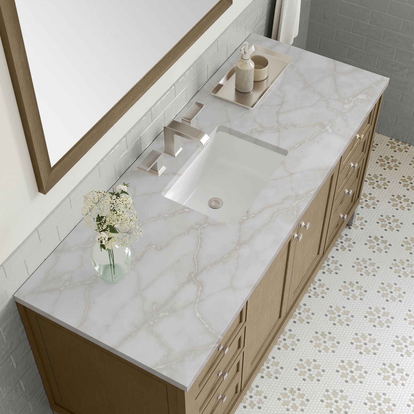 James Martin Chicago 60" Single Vanity with 3 CM Countertop