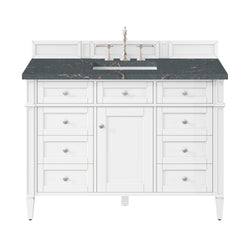 James Martin Brittany 48" Single Vanity with 3 CM Countertop & FreePower Wireless Charger