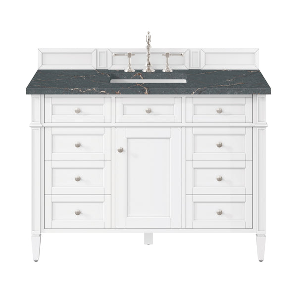 James Martin Brittany 48" Single Vanity with 3 CM Countertop & FreePower Wireless Charger