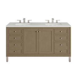 James Martin Chicago 60" Double Vanity with 3 CM Countertop