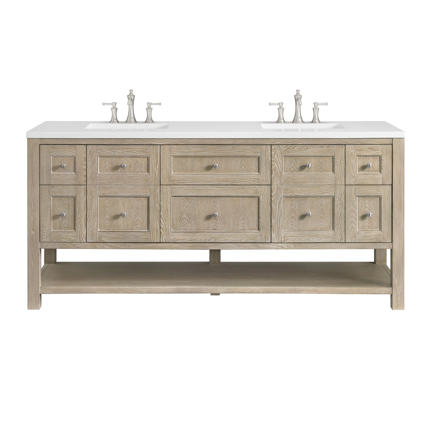James Martin Breckenridge 72" Double Vanity w/ 3 CM Countertop