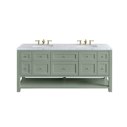 James Martin Breckenridge 72" Double Vanity w/ 3 CM Countertop