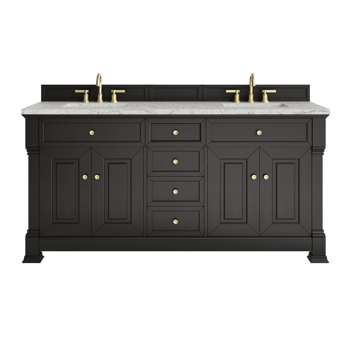 James Martin Brookfield 72" Double Vanity with 3 CM Countertop & FreePower Wireless Charger