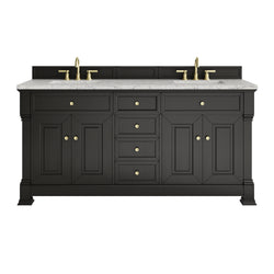 James Martin Brookfield 72" Double Vanity with 3 CM Countertop & FreePower Wireless Charger