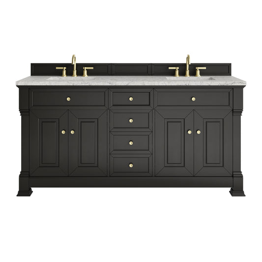 James Martin Brookfield 72" Double Vanity with 3 CM Countertop & FreePower Wireless Charger