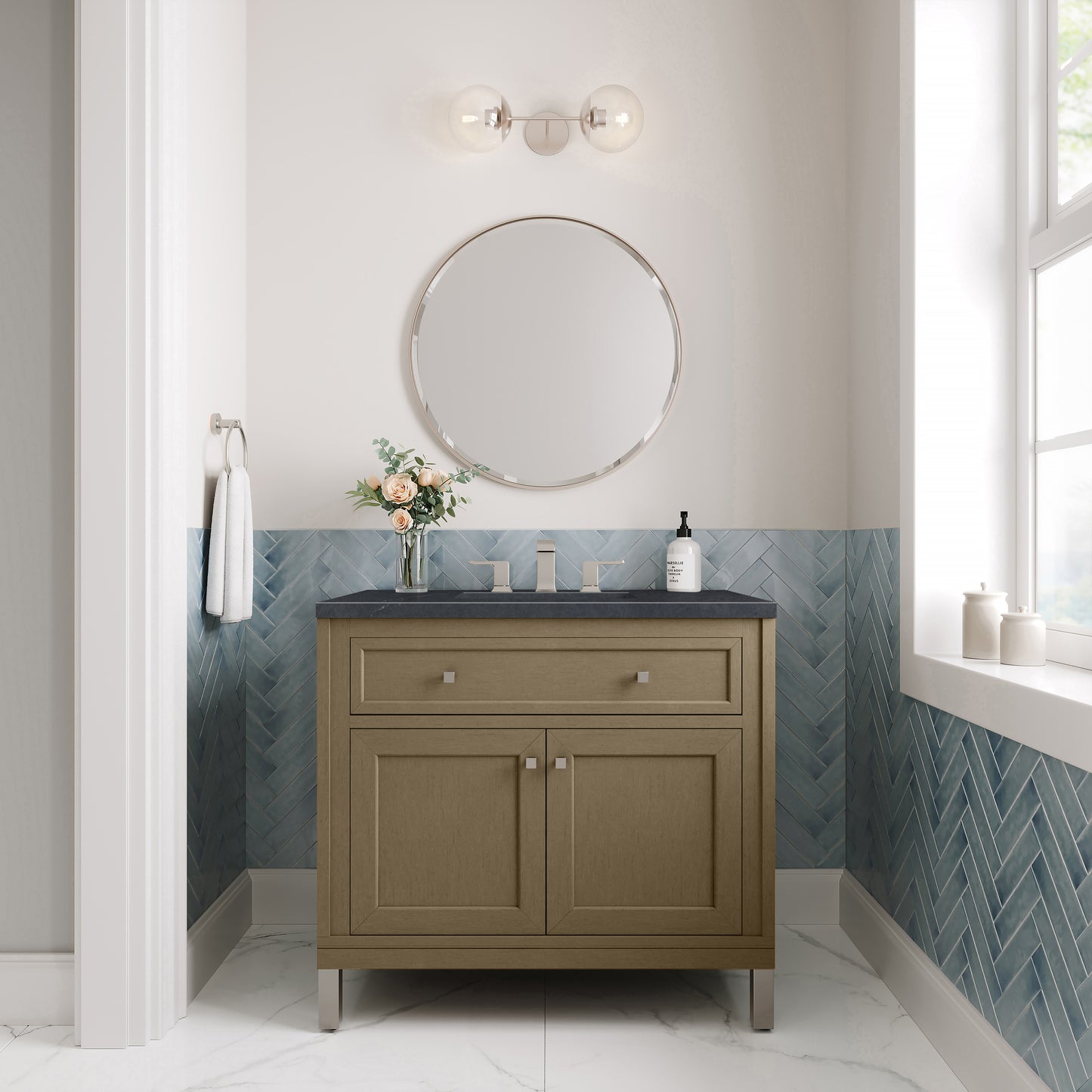 James Martin Chicago 36" Single Vanity with 3 CM Countertop