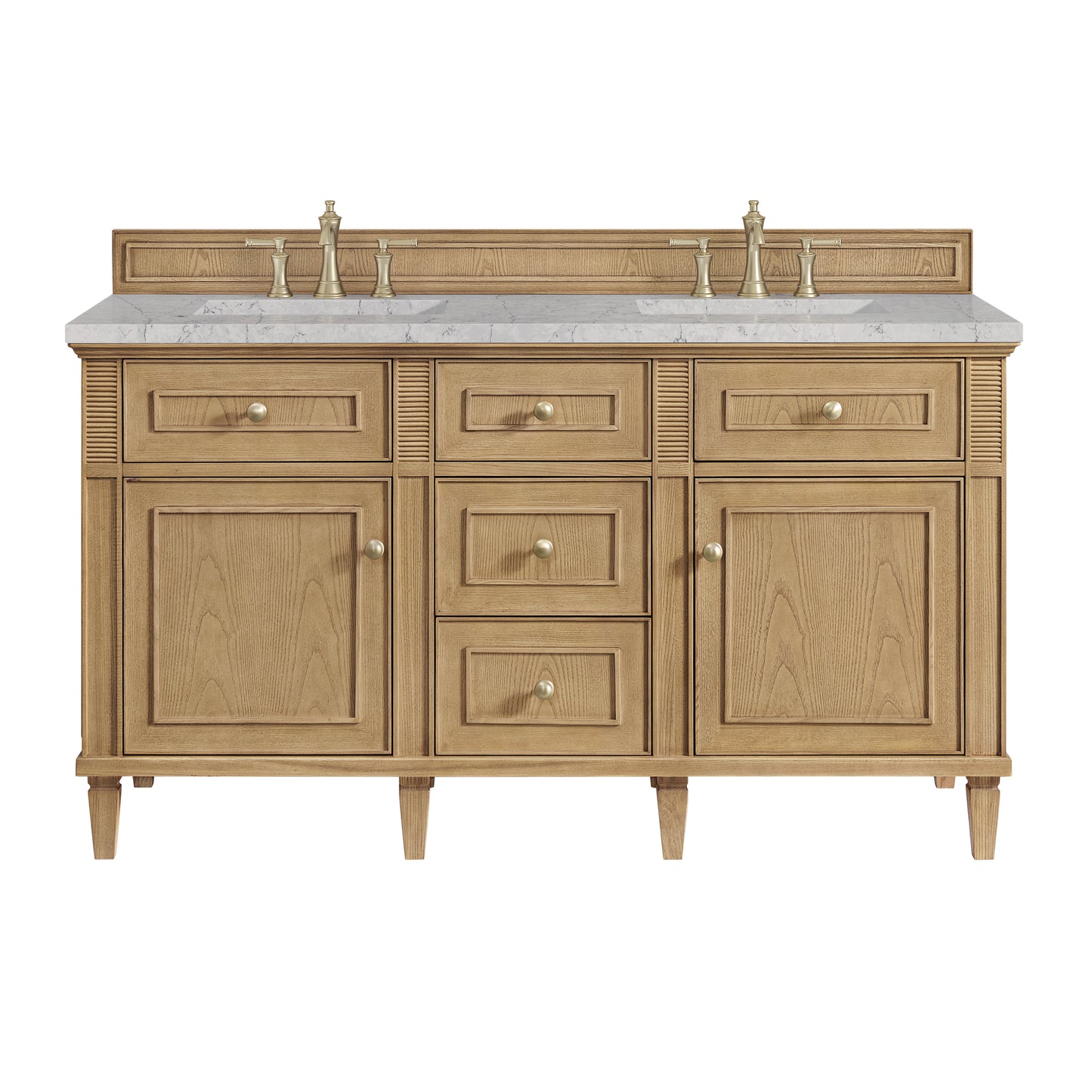 James Martin Lorelai 60" Double Vanity with 3 CM Countertop & FreePower Wireless Charger