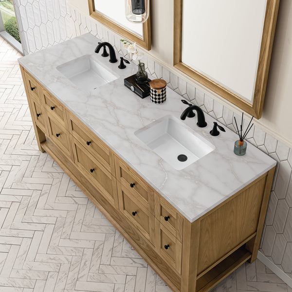 James Martin Breckenridge 72" Double Vanity w/ 3 CM Countertop