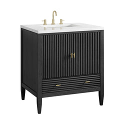 James Martin Myrrin 30" Single Vanity with 3 CM Countertop