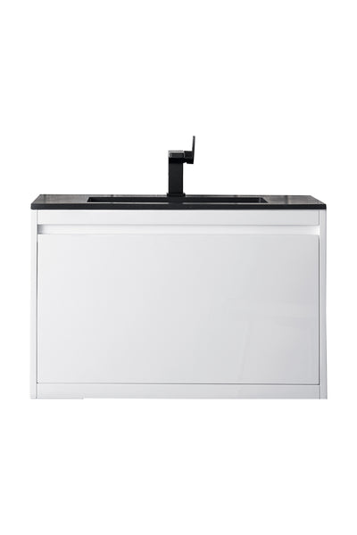 James Martin Mantova 31.5" Single Vanity with Composite Stone Top - Luxe Bathroom Vanities