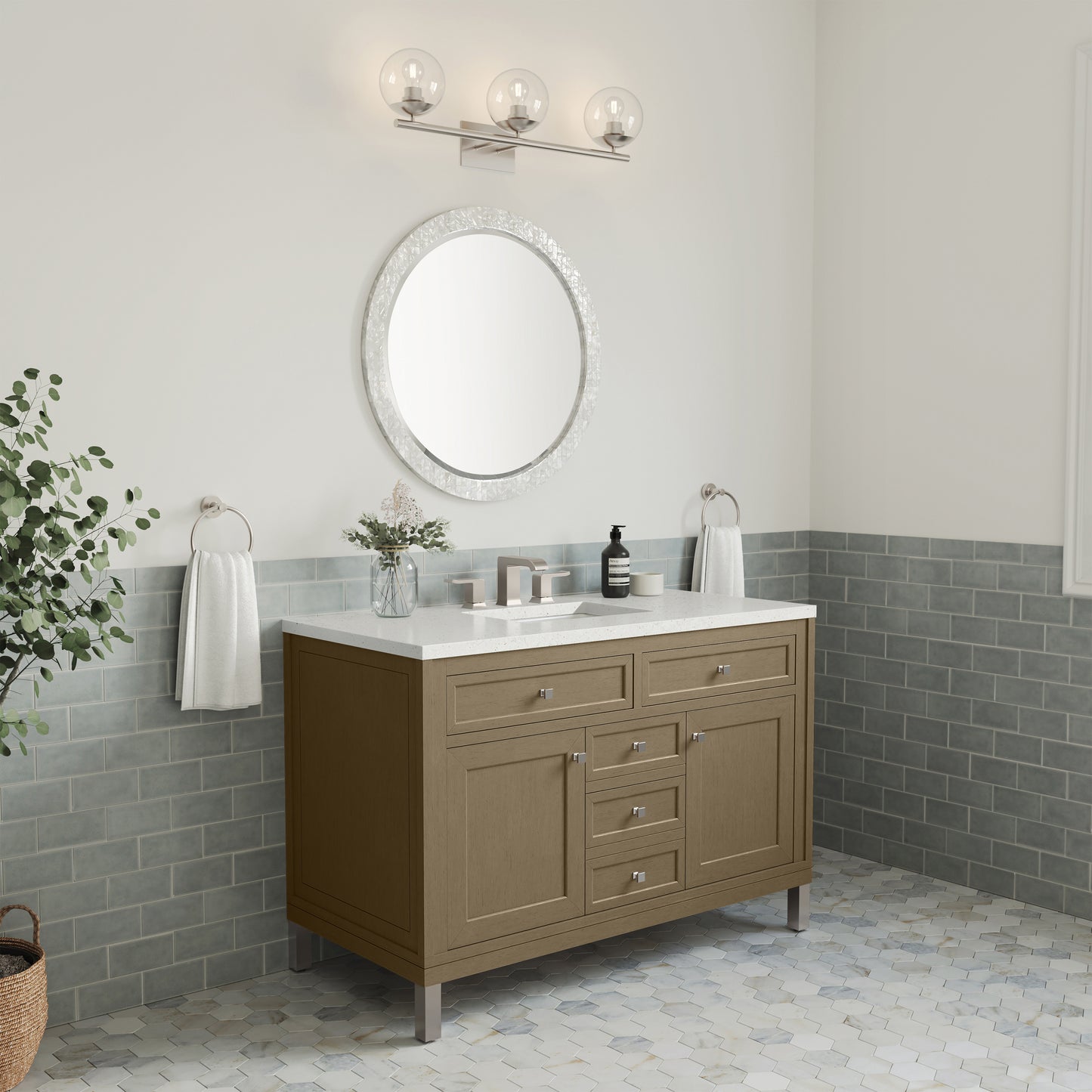 James Martin Chicago 48" Single Vanity with 3 CM Countertop