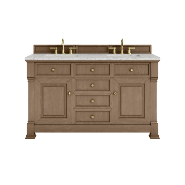 James Martin Brookfield 60" Double Vanity with 3 CM Countertop & FreePower Wireless Charger