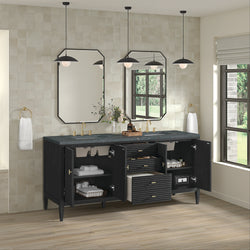 James Martin Myrrin 72" Double Vanity with 3 CM Countertop & FreePower Wireless Charger
