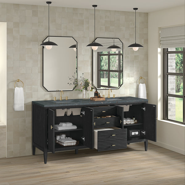 James Martin Myrrin 72" Double Vanity with 3 CM Countertop