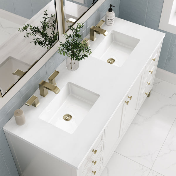 James Martin Chicago 60" Double Vanity with 3 CM Countertop