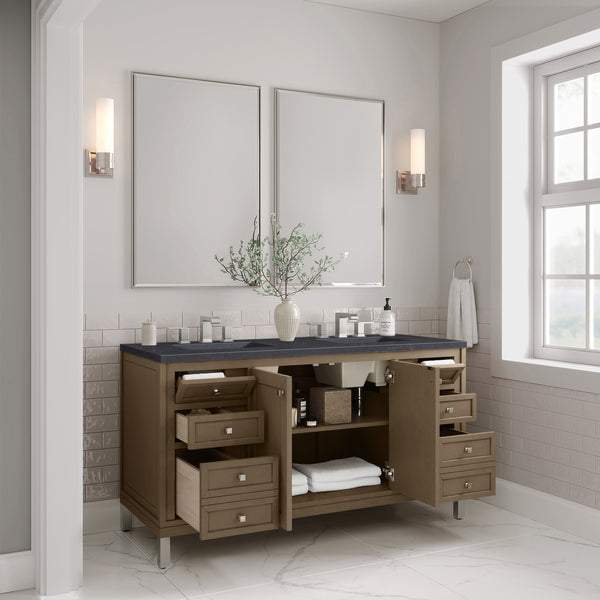 James Martin Chicago 60" Double Vanity with 3 CM Countertop