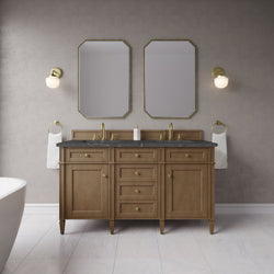 James Martin Brittany 60" Double Vanity with 3 CM Countertop & FreePower Wireless Charger