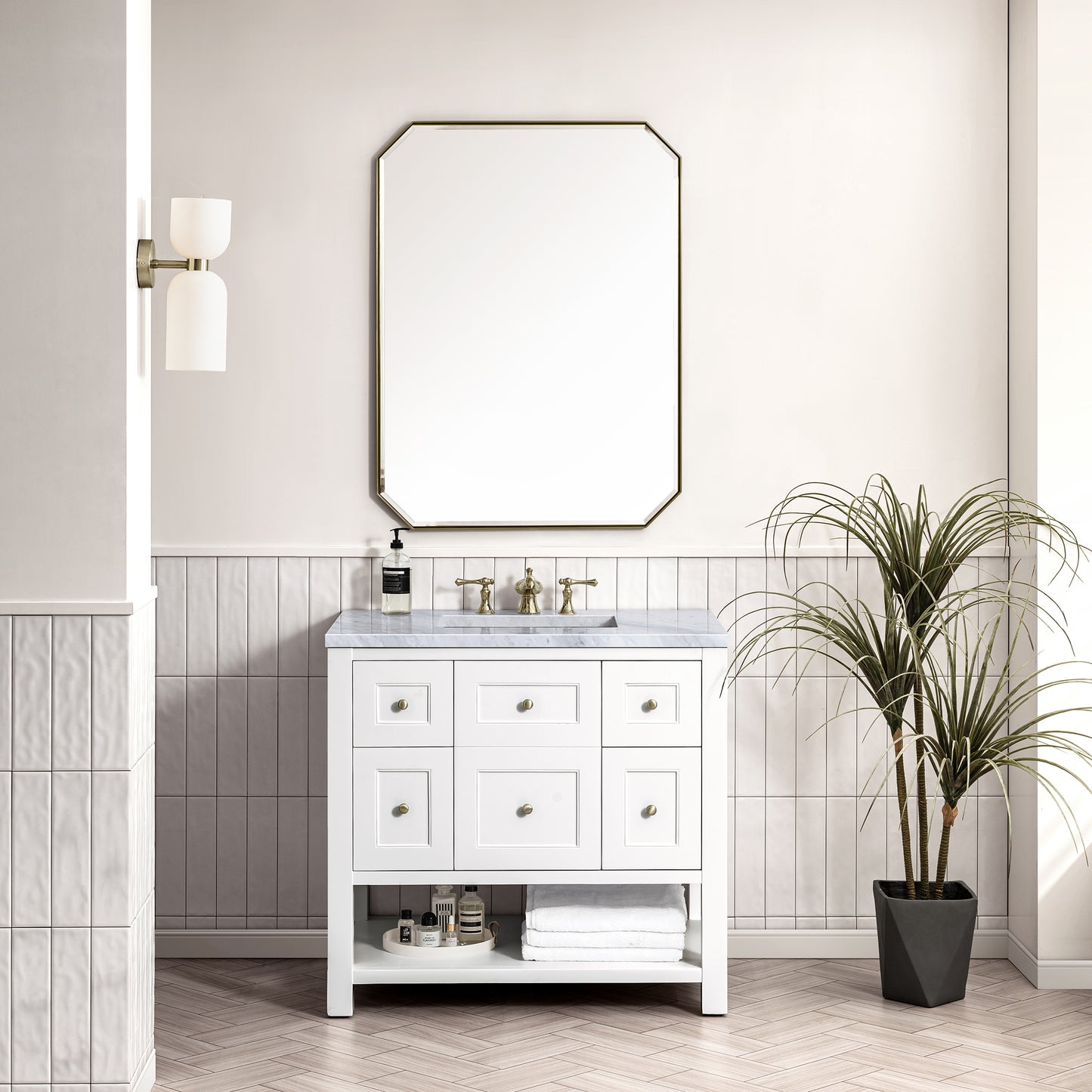 James Martin Breckenridge 36" Single Vanity w/ 3CM Countertop