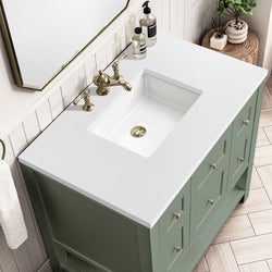 James Martin Breckenridge 36" Single Vanity w/ 3CM Countertop