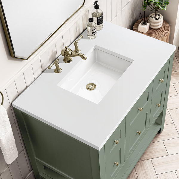James Martin Breckenridge 36" Single Vanity w/ 3CM Countertop