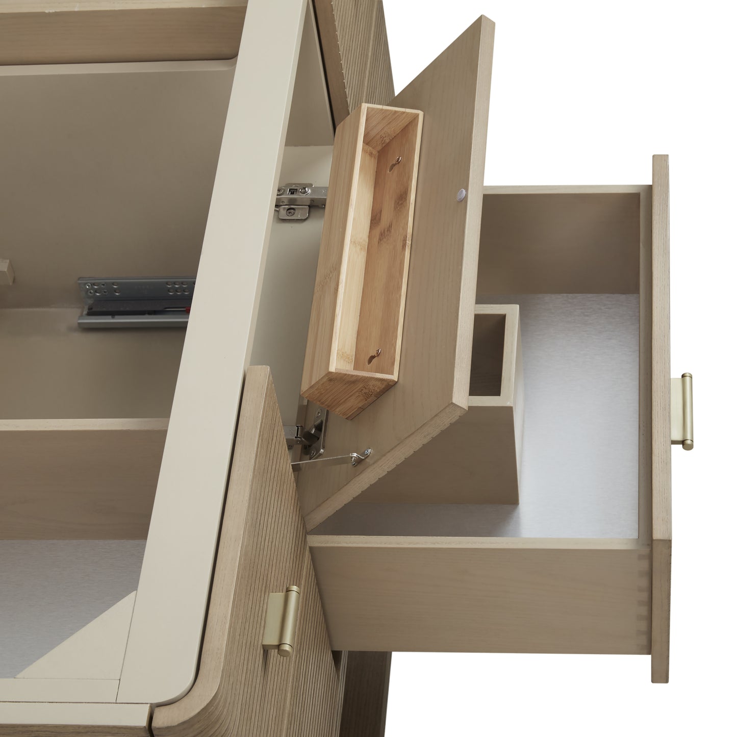 James Martin Lucian 48" Single Vanity, Pebble Oak - Luxe Bathroom Vanities