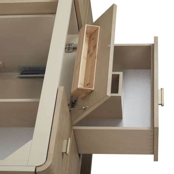 James Martin Lucian 48" Single Vanity, Pebble Oak - Luxe Bathroom Vanities