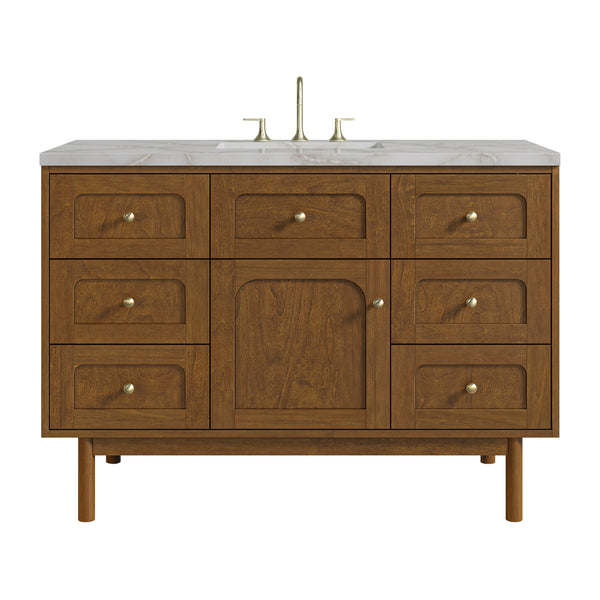 James Martin Laurent 48" Single Vanity with 3 CM Countertop & FreePower Wireless Charger