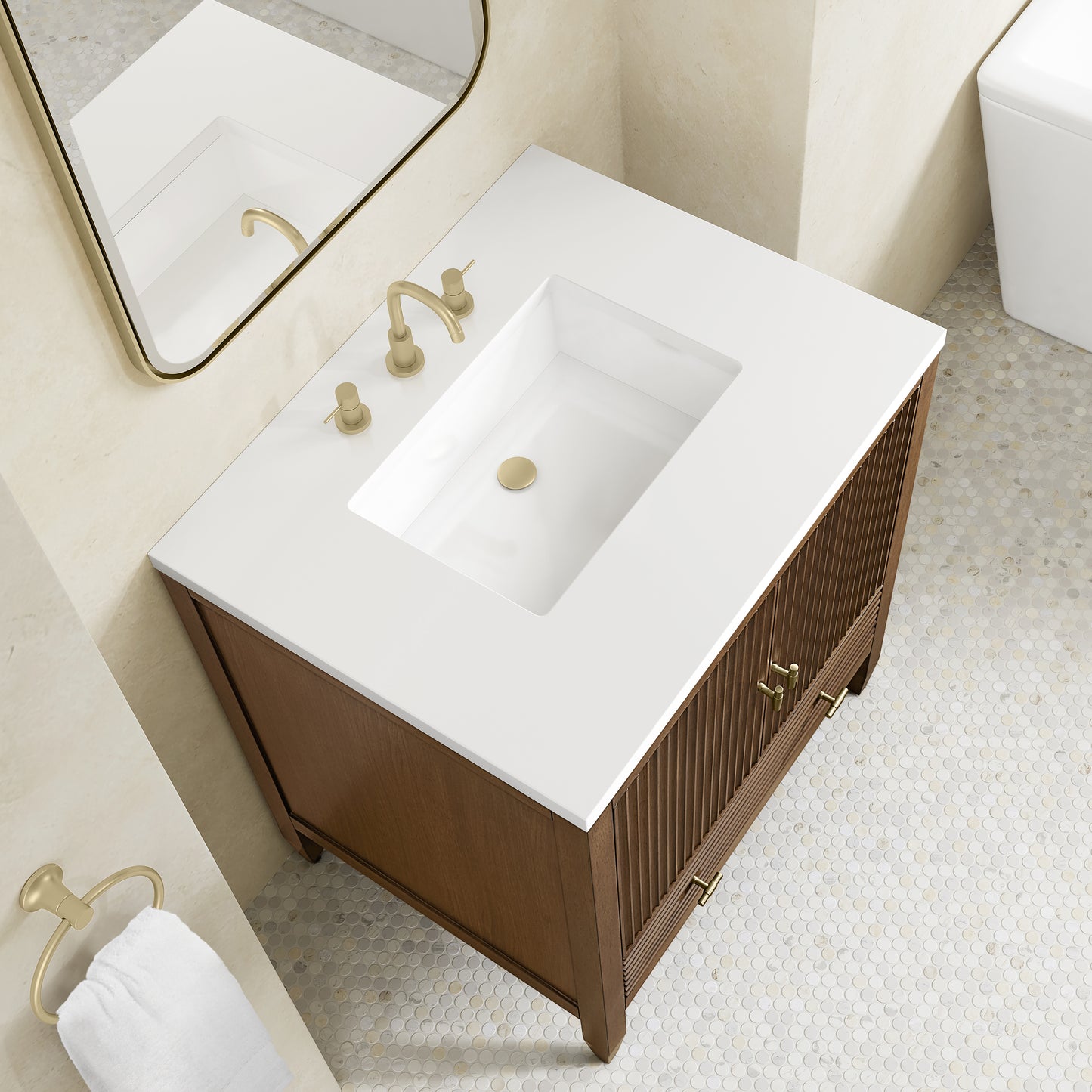 James Martin Myrrin 30" Single Vanity with 3 CM Countertop
