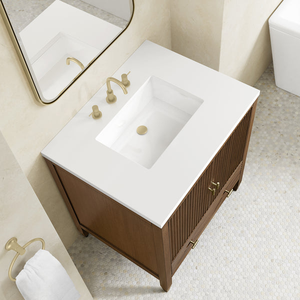 James Martin Myrrin 30" Single Vanity with 3 CM Countertop