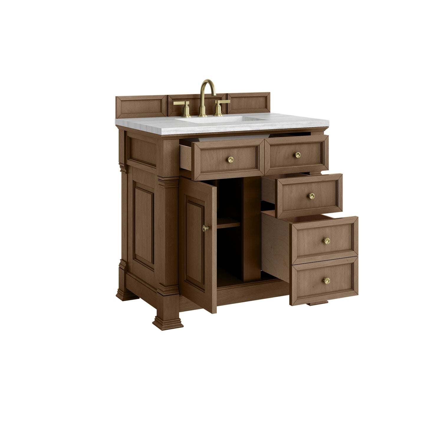 James Martin Brookfield 36" Single Vanity with 3 CM Countertop - Luxe Bathroom Vanities