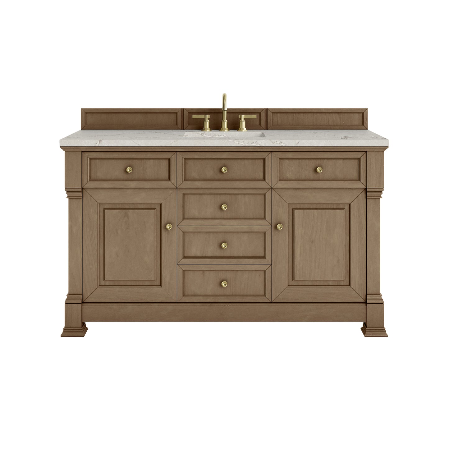 James Martin Brookfield 60" Single Vanity with 3CM Countertop & FreePower Wireless Charger