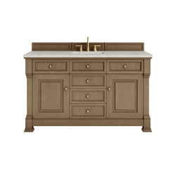 James Martin Brookfield 60" Single Vanity with 3CM Countertop & FreePower Wireless Charger