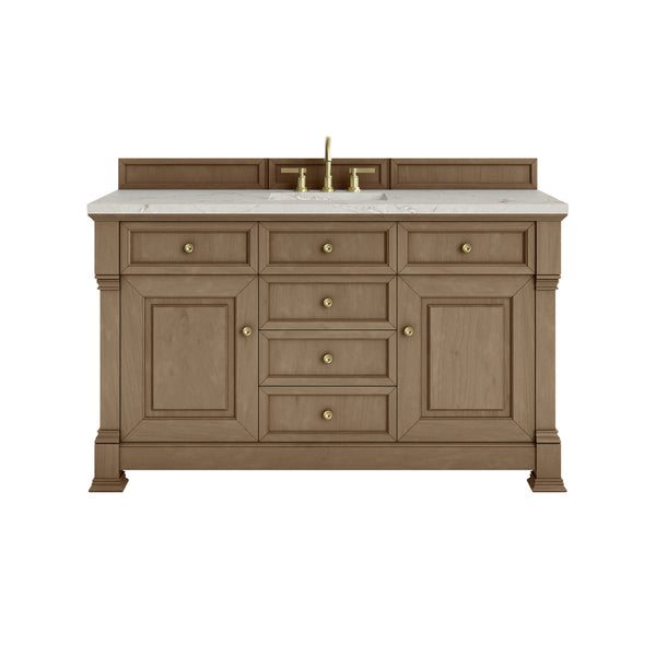 James Martin Brookfield 60" Single Vanity with 3CM Countertop & FreePower Wireless Charger