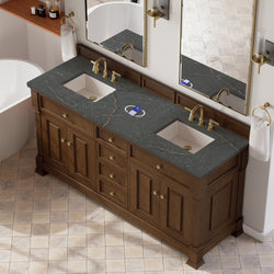 James Martin Brookfield 72" Double Vanity with 3 CM Countertop & FreePower Wireless Charger