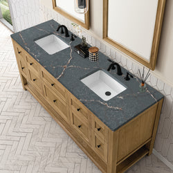 James Martin Breckenridge 72" Double Vanity w/ 3 CM Countertop