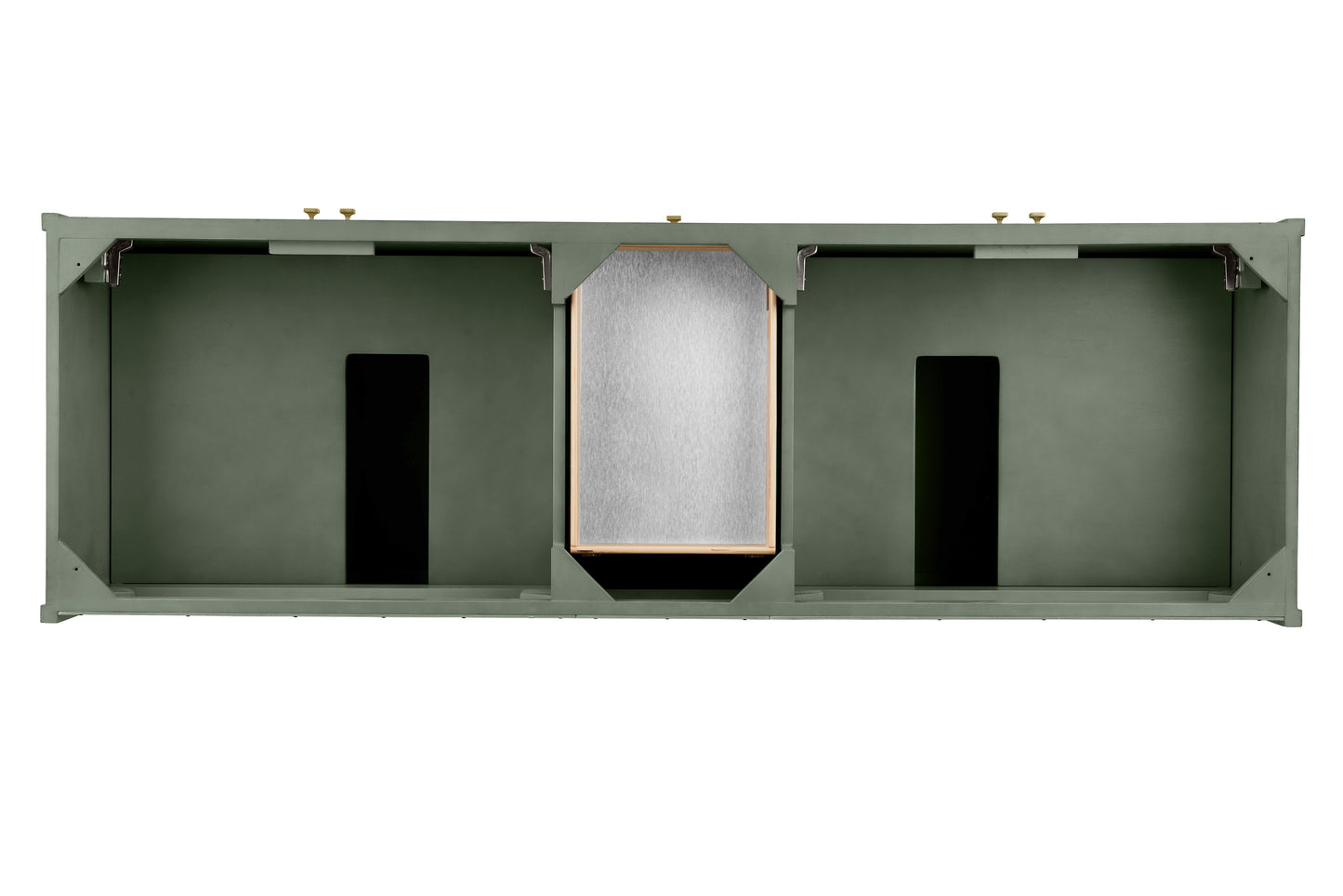 James Martin Chicago 72" Double Vanity with Single Hole 3CM White Zeus Silestone Top & Backsplash