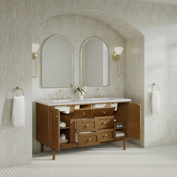 James Martin Laurent 60" Double Vanity with 3 CM Countertop