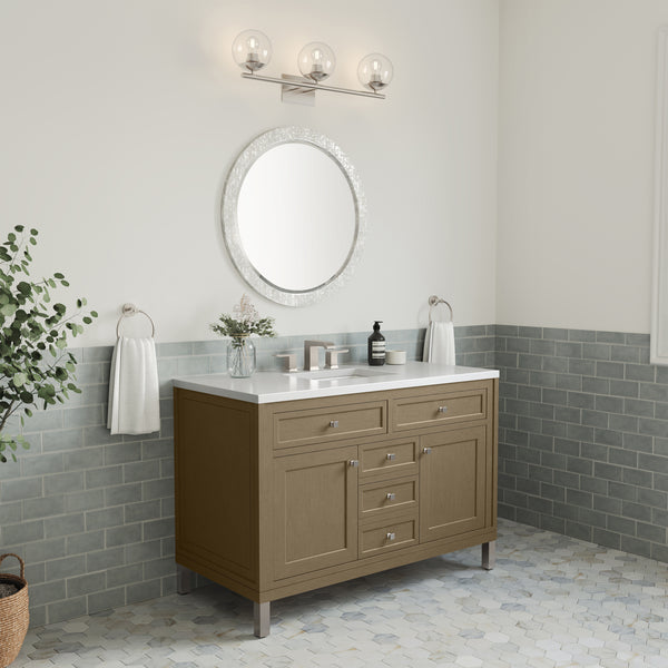 James Martin Chicago 48" Single Vanity with 3 CM Countertop