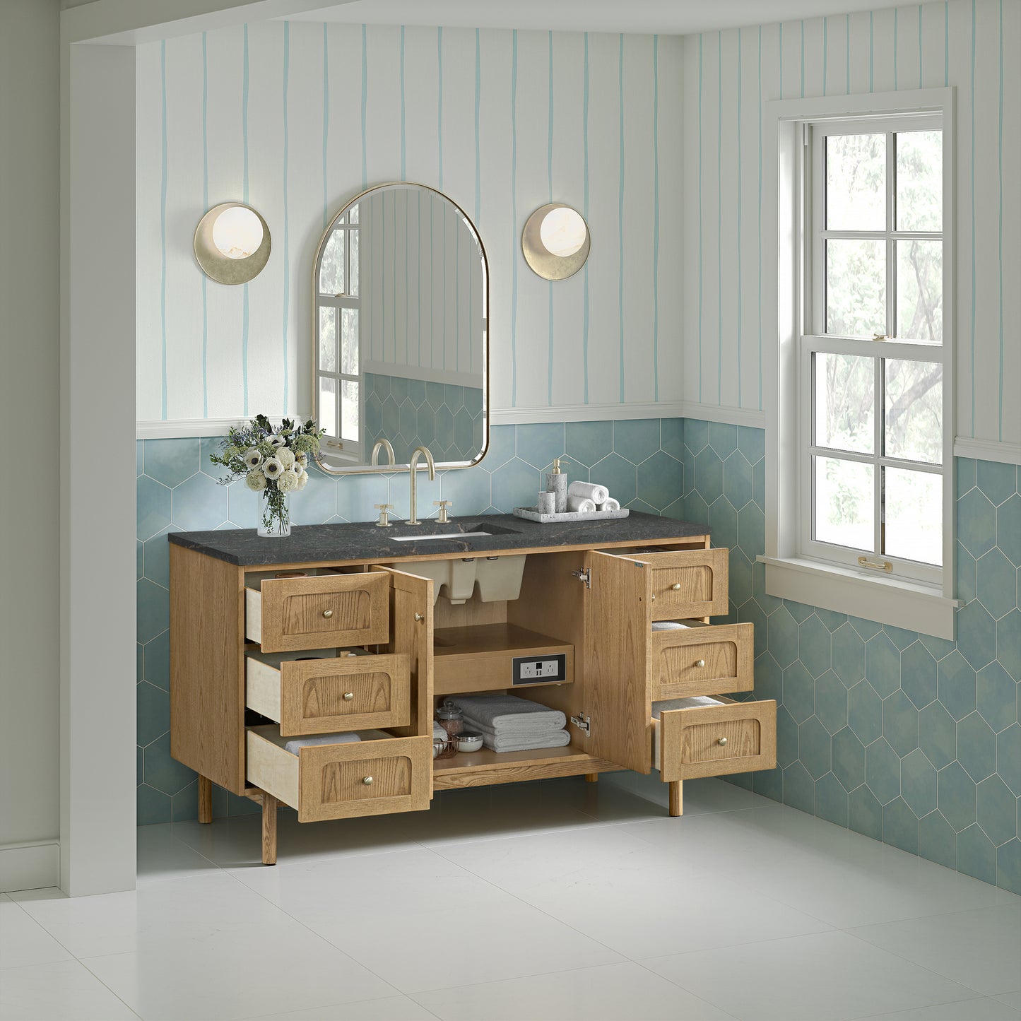 James Martin Laurent 60" Single Vanity with 3 CM Countertop