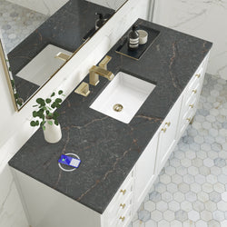 James Martin Chicago 60" Single Vanity with 3 CM Countertop & FreePower Wireless Charger
