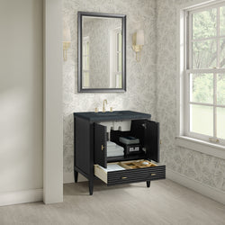 James Martin Myrrin 30" Single Vanity with 3 CM Countertop