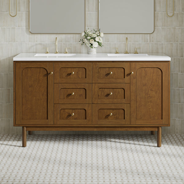 James Martin Laurent 60" Double Vanity with 3 CM Countertop